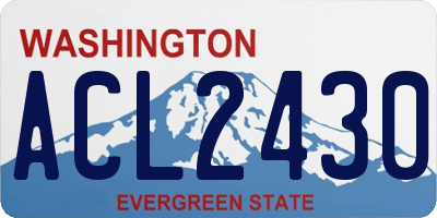 WA license plate ACL2430