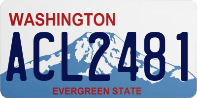 WA license plate ACL2481