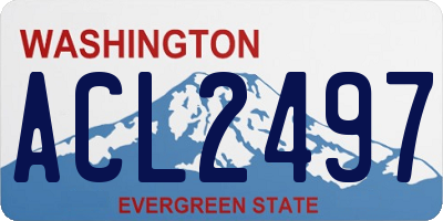 WA license plate ACL2497