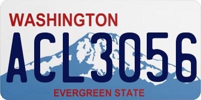 WA license plate ACL3056