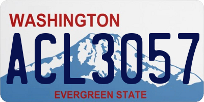 WA license plate ACL3057