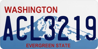 WA license plate ACL3219