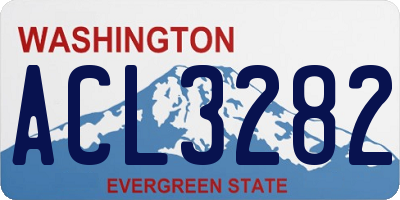 WA license plate ACL3282