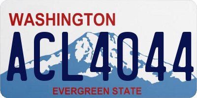 WA license plate ACL4044