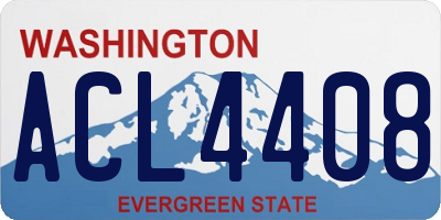 WA license plate ACL4408