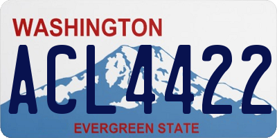 WA license plate ACL4422