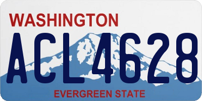 WA license plate ACL4628