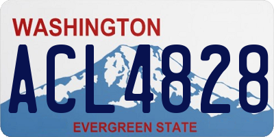 WA license plate ACL4828