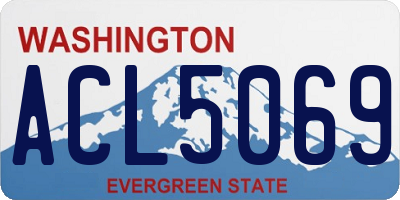 WA license plate ACL5069