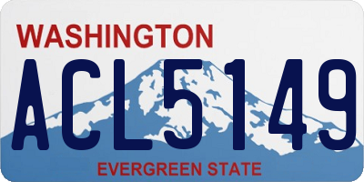 WA license plate ACL5149