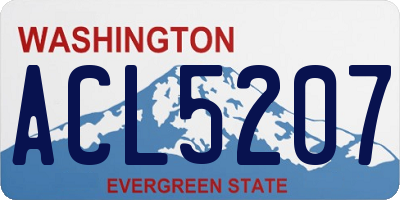 WA license plate ACL5207