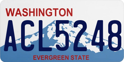 WA license plate ACL5248
