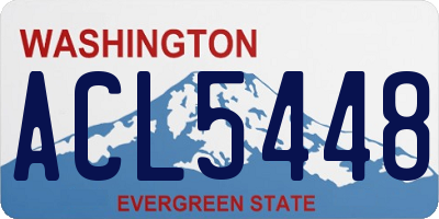 WA license plate ACL5448