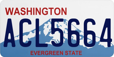 WA license plate ACL5664