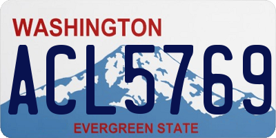 WA license plate ACL5769