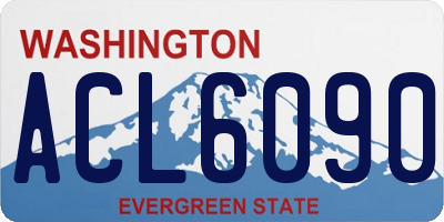 WA license plate ACL6090
