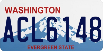 WA license plate ACL6148