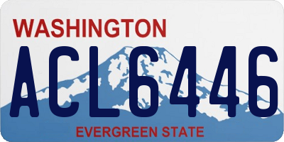 WA license plate ACL6446
