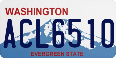 WA license plate ACL6510