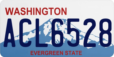 WA license plate ACL6528