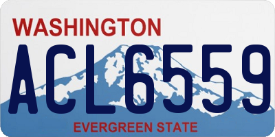 WA license plate ACL6559