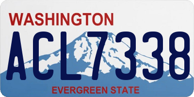 WA license plate ACL7338