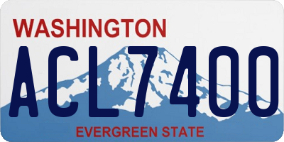WA license plate ACL7400
