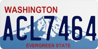 WA license plate ACL7464