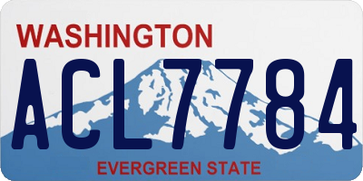 WA license plate ACL7784