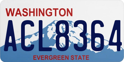WA license plate ACL8364
