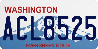 WA license plate ACL8525