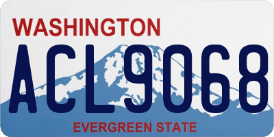 WA license plate ACL9068