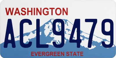 WA license plate ACL9479