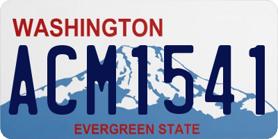 WA license plate ACM1541