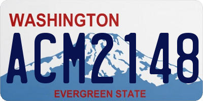 WA license plate ACM2148