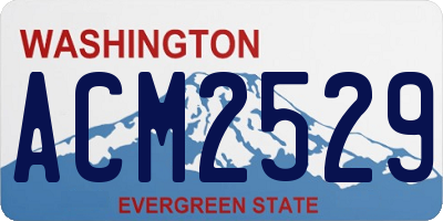 WA license plate ACM2529