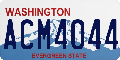 WA license plate ACM4044