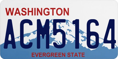 WA license plate ACM5164