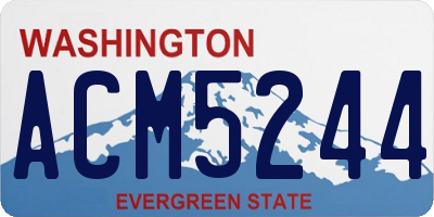 WA license plate ACM5244