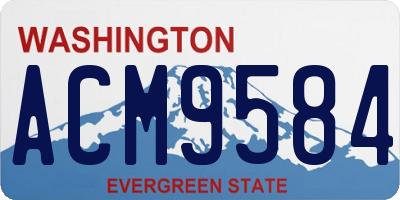 WA license plate ACM9584