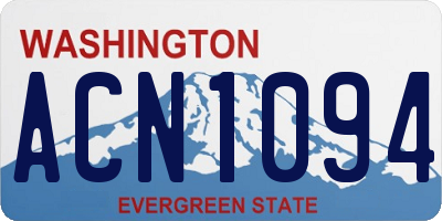 WA license plate ACN1094