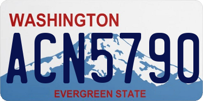 WA license plate ACN5790