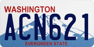 WA license plate ACN621