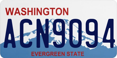 WA license plate ACN9094