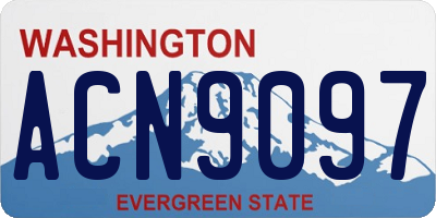 WA license plate ACN9097