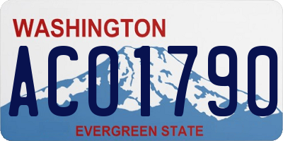 WA license plate ACO1790