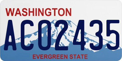 WA license plate ACO2435