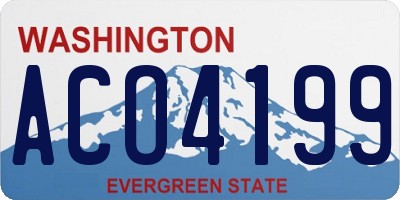 WA license plate ACO4199