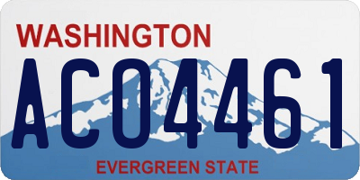 WA license plate ACO4461