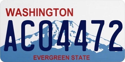WA license plate ACO4472
